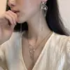 Collar de mariposa pendientes niñas nueva cadena de clavícula nicho personalidad dulce todo-partido mujeres