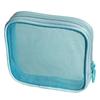 Bolsa de Almacenamiento de Cosméticos Portátil para Viaje, Bolsa de Aseo Transparente de Gran Capacidad, Bolsa de Cosméticos Pequeña, Bolsa de Cosméticos de Malla de Nailon