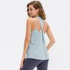 Novo Colete Solto para Roupas de Yoga, Cobertura Feminina Respirável com Toque Gelado de Nylon para Corrida e Esportes Fitness 12126