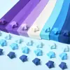 Estrela Degradê Origami Estrela da Sorte Tira de Papel Escrevível Garrafa de Desejos Luminosa DIY Artesanal Presente de Aniversário para Namorado