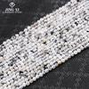 Natural Moonstone corte de superfície contas AB grau 2 ~ 4mm frisado diy mão corda clavícula colar jóias atacado