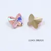 Mariposa Grande Dongzhou 10*9 Color Coñac Rosa Pedrería para Uñas Diamante de Imitación Colorido Decoración de Uñas Accesorios para Pasadores DIY