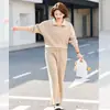 Nuevo Estilo de Primavera Traje de Solapa de Color Sólido para Madres, Ropa de Moda y Casual para Mujeres de Mediana Edad, Conjunto de Dos Piezas que Realza el Tono de Piel