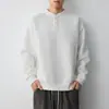 Mo Mai Ke Street Casual Moletom com Capuz Dividido 3D Masculino 2026 Nova Chegada de Outono Moletom Masculino com Gola Henley 55961