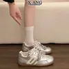 Zapatos Estilo Alemán de Cuero Genuino con Doble Cordón para Mujer, Zapatos Blancos 2026 Otoño, Nuevos, Versátiles, Ligeros, Zapatos Forrest Gump, Zapatos Deportivos Casuales