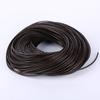 Colar Pulseira de Corda de Couro de Vaca 90m Corda de Couro Genuíno Trançada Corda de Mão Acessórios para Joias DIY Corda Redonda de Couro de Vaca Retrô