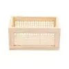 En Stock Modelo Nuevo Cesta de Almacenamiento de Madera y Ratán Caja de Almacenamiento de Escritorio Sala de Estar del Hogar Contenedor de Almacenamiento para Libros, Snacks y Misceláneos