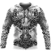Moda Primavera e Outono Quente Transfronteiriça Suéter 3D Masculino Guerreiro Viking Estampado Moda de Rua Moletom Clássico