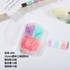 Juego de clips de papel de tres cuadrículas en color macarrón, clips de cola larga, clips redondos, juego de chinchetas, juego de suministros creativos de oficina transfronterizos
