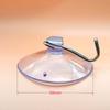 Gancho de ventosa de acero inoxidable con borde cruzado, gancho transparente de silicona y PVC, gancho de ventosa pequeño al vacío, apto para embalaje de tarjetas de papel.