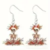 Pendientes Acrílicos de Calavera de Dibujos Animados Lindos de Halloween Transfronterizos Set de Regalo para Fiesta de Halloween