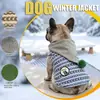 Chapéu fofo estilo coreano com pompom, colete de outono e inverno para cachorro, moletom quente de tricô, casaco casual para animal de estimação ao ar livre