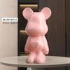 Urso violento de tamanho grande ornamentos de cerâmica de alta qualidade dos desenhos animados amor urso boneca sala de estar armário de TV decorações de armário de vinho