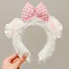 Faixa de Cabelo de Pelúcia Desenho Animado para Mulheres 20256 Nova Outono e Inverno Faixa Fofa para Lavar o Rosto, Presilha de Cabelo Antiderrapante e Segura