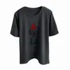 Camiseta de Algodón Estampada Cuello Redondo Caperucita Roja Cachorro Manga Corta 2026 Primavera y Verano Nuevo Estilo Coreano Casual Versátil Top de Moda