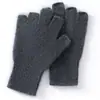 Estilo Novo de Inverno Quente Proteção Contra Frio Luvas Casuais Femininas Macias Amigáveis à Pele Versáteis Luvas de Caxemira Luvas de Tricô Sem Dedos