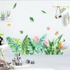 Fan Xi pegatinas de pared pintadas con aerosol mariposa flor zócalo habitación de niños jardín de infantes sala de estar dormitorio pegatinas de pared FX64040