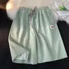 Pantalones Cortos Deportivos para Hombre para Playa, Pantalones Casuales Sueltos, Pantalones Cortos de Seda de Hielo de Comercio Exterior, Marca de Moda, Estilo de Hong Kong