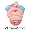 Comida dos desenhos animados e jogar bolo de porco rosquinha diy resina jóias acessórios telefone celular shell hairpin copo de água material atacado