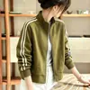 Chaqueta de Béisbol con Cuello Alto Adelgazante Casual Versátil Chaqueta Corta para Mujer Otoño 2026 Chaqueta Abrigo Corta de Moda Top