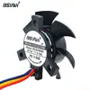 Ventilador de refrigeração de suporte 3510 5v 12v à prova d'água Duplo Rolamento LED Luz de carro Ventilador de radiador