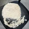 Sombrero de Felpa para Mujer con Orejas de Conejo Protectoras y Circunferencia de Cabeza Grande, Tejido a Crochet Hecho a Mano para Otoño e Invierno, Adelgazante, Cálido, Suave y Engrosado