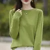 Camada base ready-to-wear de primeira linha suéter vermelho feminino estilo outono e inverno plus size feminino roupa top gola redonda malha camada base feminina