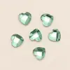 Diamantes de imitación de vidrio con forma especial de corazón de durazno y fondo plano, para bricolaje de fundas de teléfono móvil, arte de uñas y otros materiales para accesorios de diamantes al por mayor