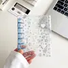 A7 Fivela em formato de coração estrela a laser PVC transparente colorido álbum de fotos de ídolos de folhas soltas e livro de cartões de adesivos