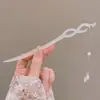 Horquilla de Jade Estilo Antiguo, Nueva Horquilla Simple y de Alta Gama Estilo Chino, Accesorio para el Cabello Diario para Niñas con Qipao
