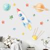 Cohete espacial Estrella Bola calcomanías de pared decoración de sala de estar dormitorio calcomanías autoadhesivas AY20036 cielo estrellado