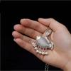 Peixe auspicioso borla de prata esterlina estilo retrô estilo étnico corrente para suéter colar longo moda tendência personalizado artístico