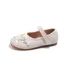 Sapatos Hanfu para Meninas Sapatos Infantis para Combinar com Saia Ma Mian Primavera e Verão Solado Macio Sapatos Estilo Chinês Sapatos Pequenos de Couro Sapatos Infantis Estilo Antigo Sapatos Bordados
