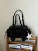 Bolso coreano de nicho transfronterizo, gran capacidad, bolso de hombro tipo tote para mujer de lunares de alta gama, versátil y elegante