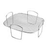 Rack de Churrasco de Aço Inoxidável 304 para Air Fryer Rack de Churrasco Vertical para Kebab Redondo Forno Doméstico Espetos