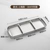 Acero Inoxidable 304 Estilo Coreano Plato de Sabor Barbacoa Plato de Sazonador para Barbacoa Plato de Red para Sazonador de Salsa de Soya Plato para Dip de Salsa al Aire Libre