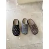 Primeiro Encontro Temporada Chinelos de Feltro Fofos Femininos Outono Roupa Externa 2026 Novos Mules Slip-on de Solado Macio Meio Chinelos Birkenstock Bo