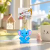 Chaveiro de Dinossauro de Balanço Novo Estilo, Elefante Fofo de Desenho Animado Brinquedo Sonoro para Alívio do Estresse, Pingente para Mochila de Estudante, Pequeno Presente