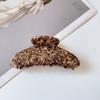 Estilo coreano de lujo ligero Pinza de garra ovalada de alta calidad Pinza para el cabello de acetato Tamaño grande Pinza de tiburón Pinza para el cabello Recogido de cabello Estampado de leopardo Accesorios para el cabello para mujer
