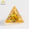 3x 3 ~ 12x 12mm 5A triângulo ângulo reto zircônia colorida coleção Wuzhou gema artificial pedra nua atacado