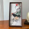 Nuevo Estilo Chino Salón de Jade Pintura Decorativa Rica Marco de Fotos Pintura de Mesa Pintura China Grabada de Nuevo Pintura Colgante para Entrada Sala de Estar Adornos de Escritorio