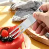 Espátula para Pastel de Acero Inoxidable 304 al por Mayor para Hoteles y Uso Doméstico, Logo Personalizable, Cuchillo y Tenedor para Pastel de Luna de Cumpleaños, Cuchara de Postre, Tenedor de Fruta