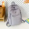 Mochila de Moda Estilo Coreano de Gran Capacidad para Mujer Ligera con Múltiples Bolsillos Casual Versátil Mochila Escolar para Estudiantes Mochila de Viaje