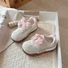 Zapatillas Deportivas Nuevas de Estilo Primavera 2026 para Niñas, Elegantes Zapatillas Forrest Gump con Lazo, Zapatillas de Running Transpirables de Doble Malla para Niñas