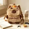 Nueva Bolsa Mochila de Peluche Capibara Capibara Mochila de Capibara para Niños Muñeco de Animal Lindo Mochila de Regalo