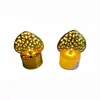 Arte de Hierro Dorado con Pantalla de Seda Calada de Oriente Medio Lámpara de Velas Electrónica Luz Nocturna LED Adorno Luminoso de Escritorio Iluminación