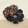 Goma para el pelo de terciopelo con lunares retro estilo coreano, simple, elegante, para el pelo, perezosa, versátil, flor en el pelo, alta elasticidad para mujeres