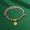 2025 Nuevo Festival del Bote del Dragón Pulsera de Cuerda Colorida Tejida a Mano Regalo Pulsera para Niños Pulsera de Buena Suerte para Adultos Ajustable