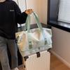 Bolsa de viagem feminina grande capacidade colorida portátil carrinho mala de viagem maternidade bolsa de armazenamento bolsa esportiva fitness bolsa de bagagem masculina
