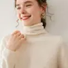 Suéter de Cachemira Sin Costuras y Amigable con la Piel con Cuello Alto Apilado, Suéter Pulóver Ajustado para Mujer, Cálido Suéter de Punto Interior para Otoño e Invierno